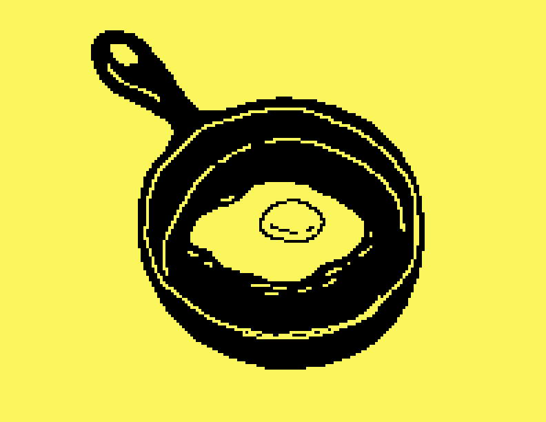 Egg in a skillet